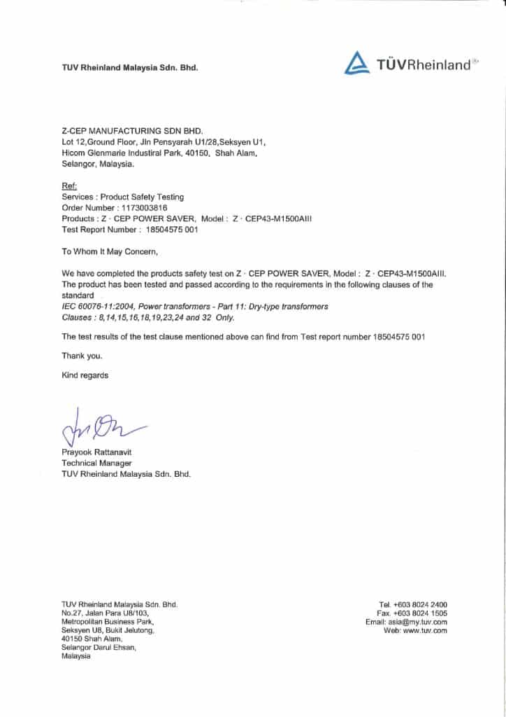 DYNAMIC VOLTAGE CONTROLLER (DVC) – Z-CEP Energy Management Sdn Bhd.